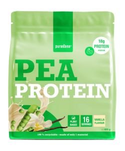 Vegan protein 63% pois banane BIO, 400&nbsp;g